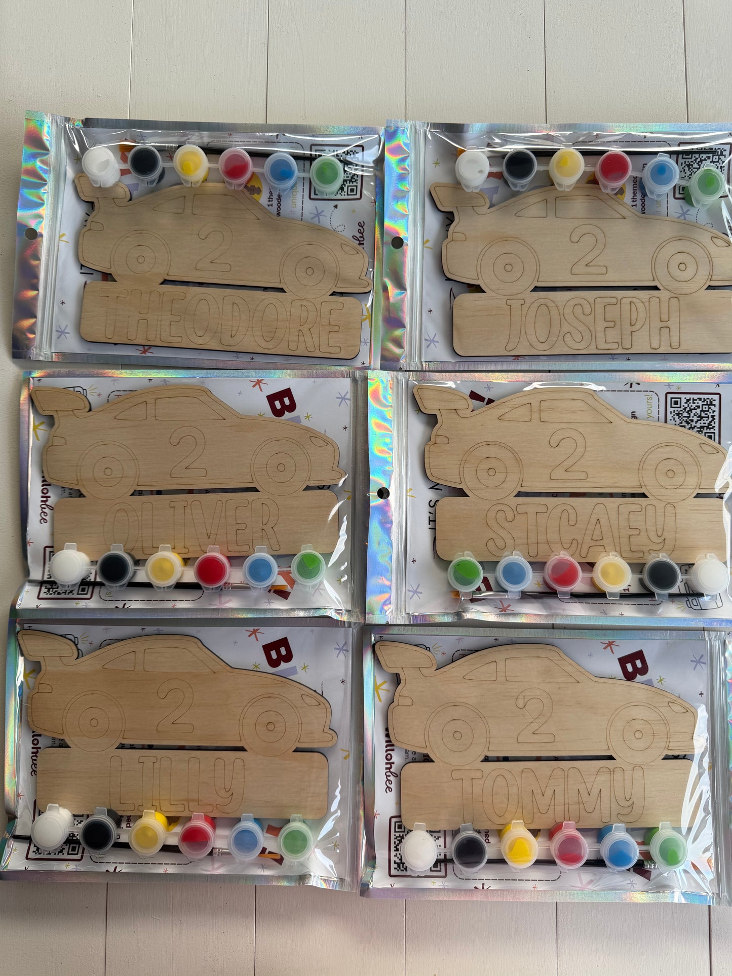 Custom Racing Car Birthday Party Favour