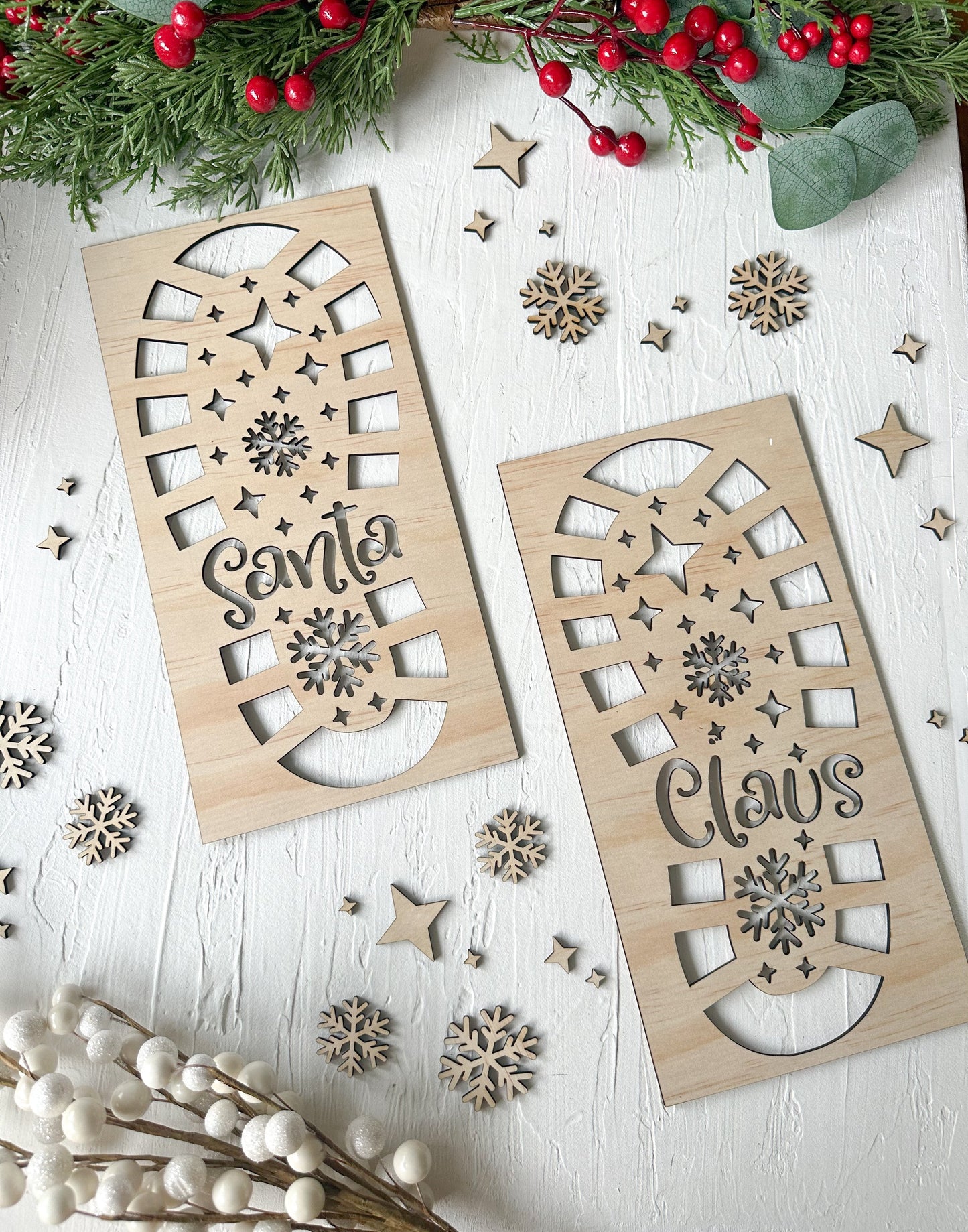 Santa Footprint Stencil