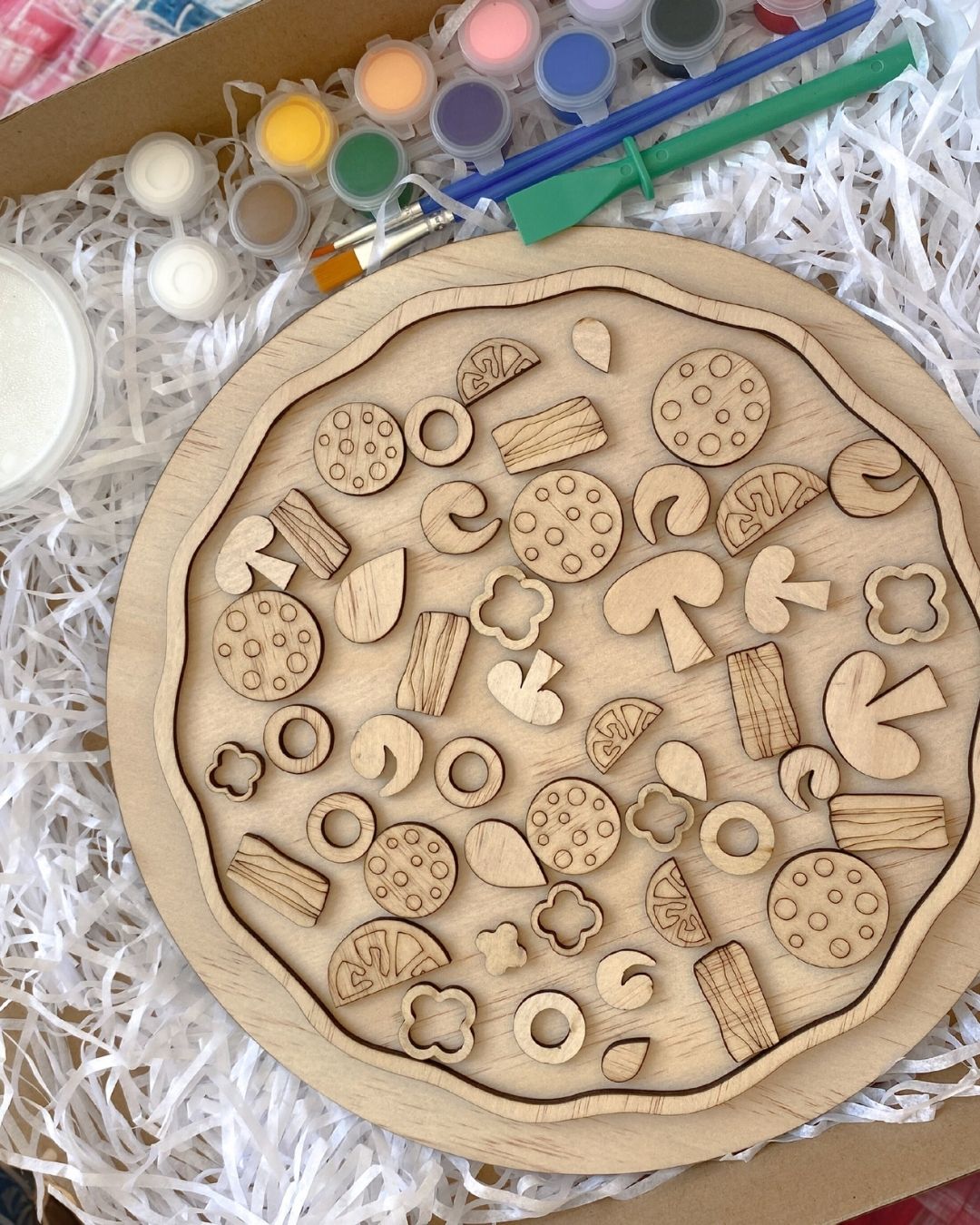 DIY Wooden Pizza Craft Kit
