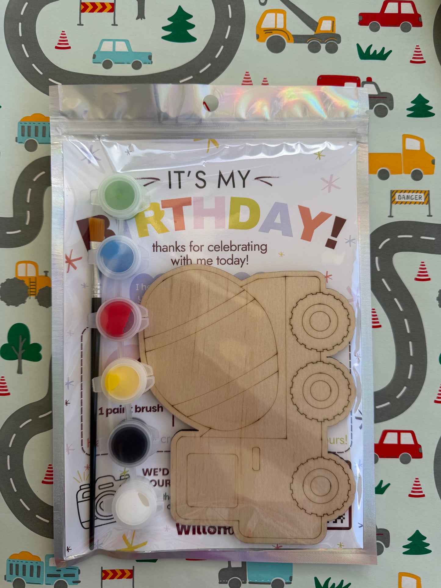 Construction Themed Birthday Party Favours