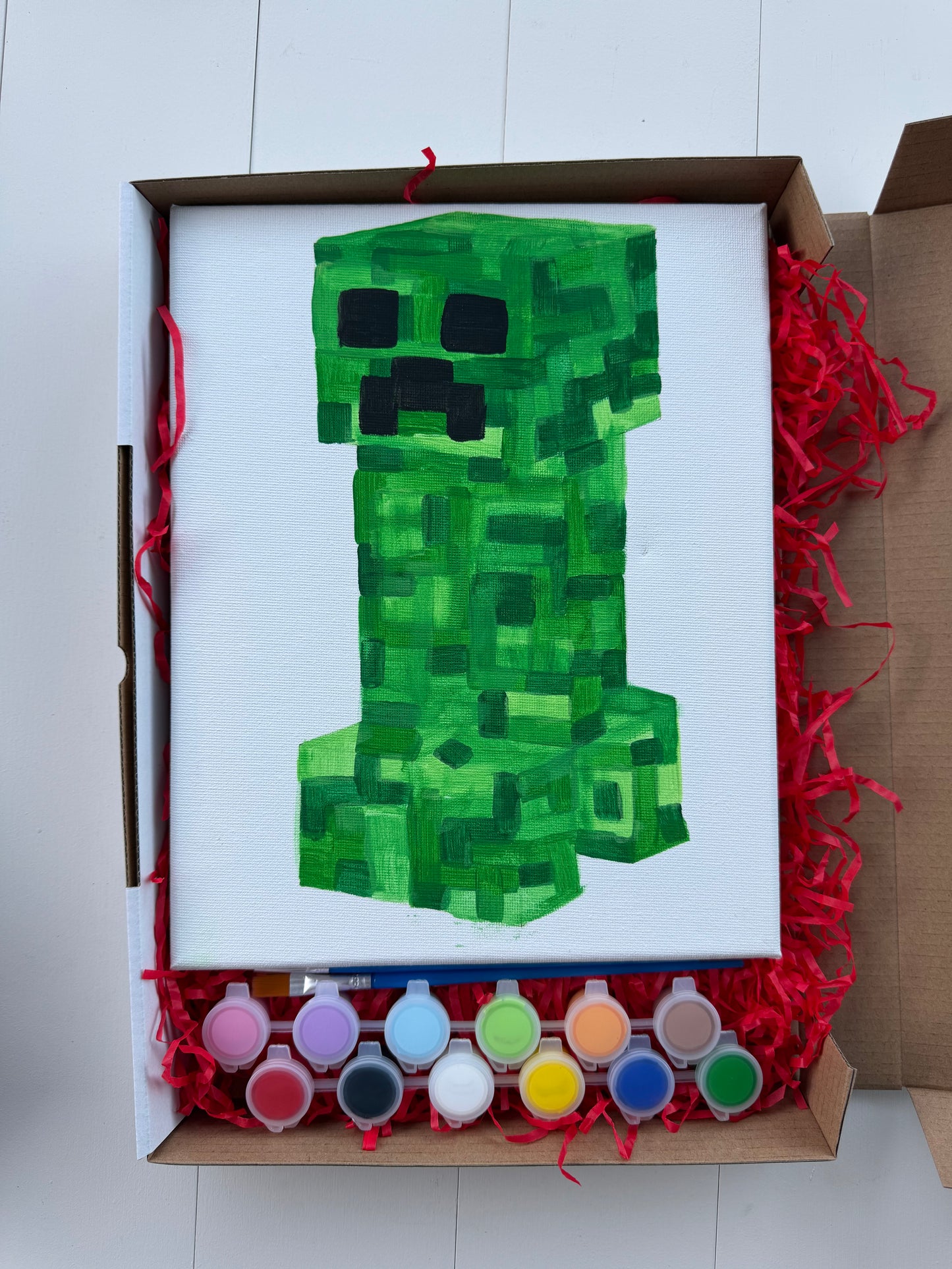Creeper (Minecraft) Inspired Painting Kit