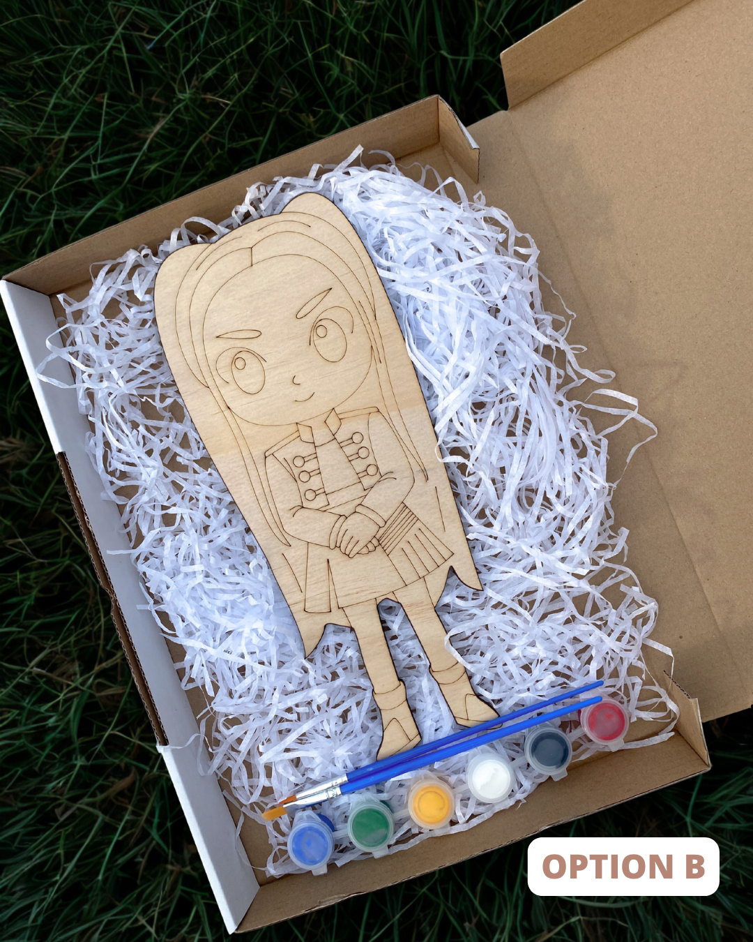Hunter’s Inspired Kit: DIY Wooden Character Painting Kit (Choose Your Character)