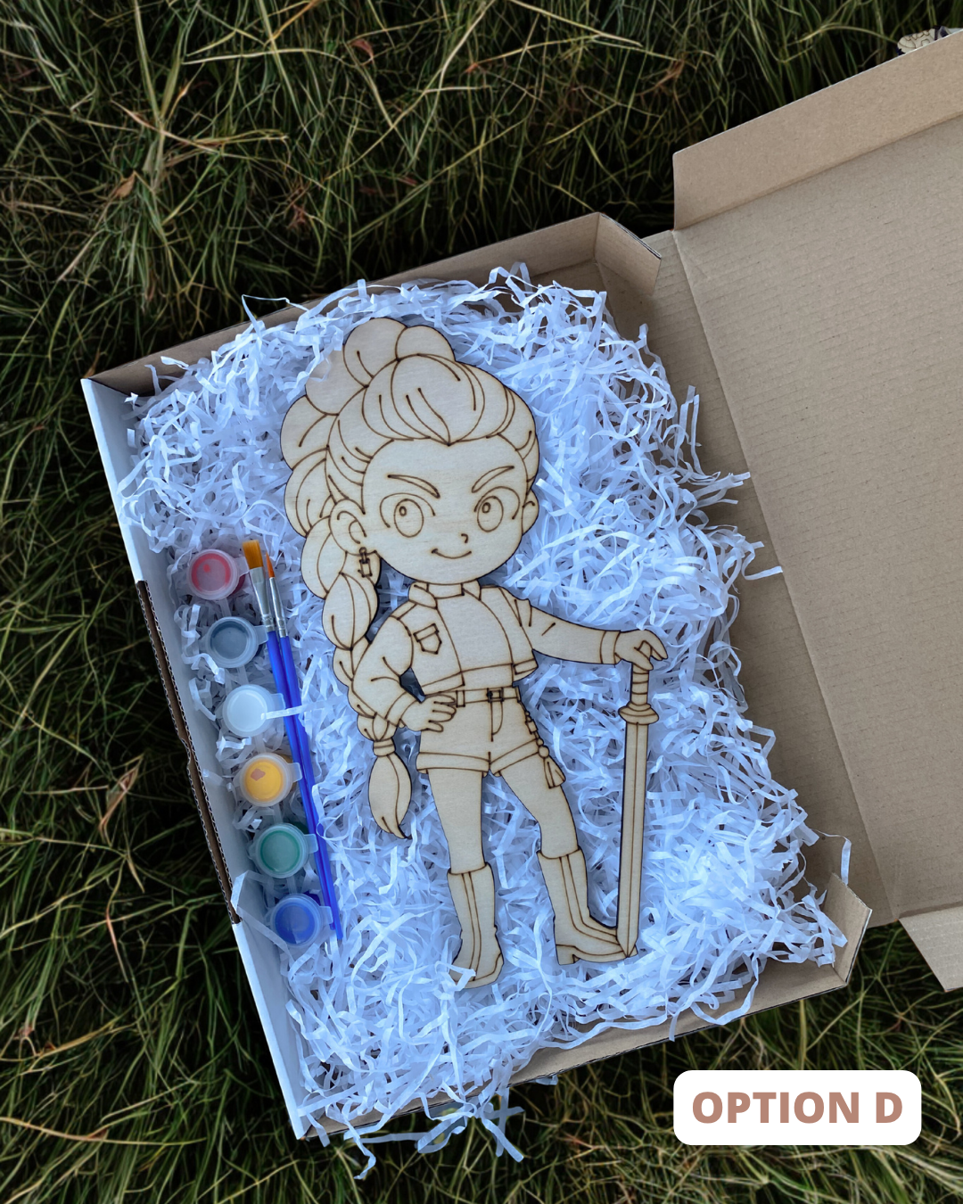 Hunter’s Inspired Kit: DIY Wooden Character Painting Kit (Choose Your Character)