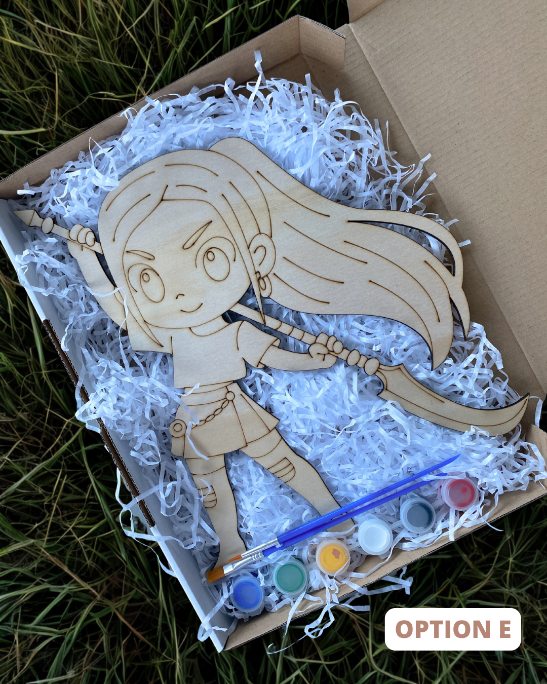 Hunter’s Inspired Kit: DIY Wooden Character Painting Kit (Choose Your Character)