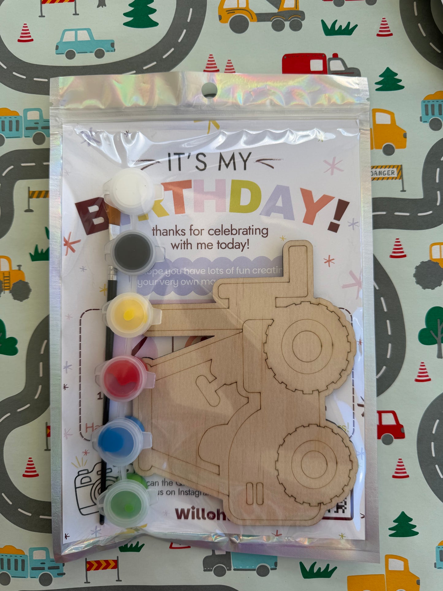 Construction Themed Birthday Party Favours