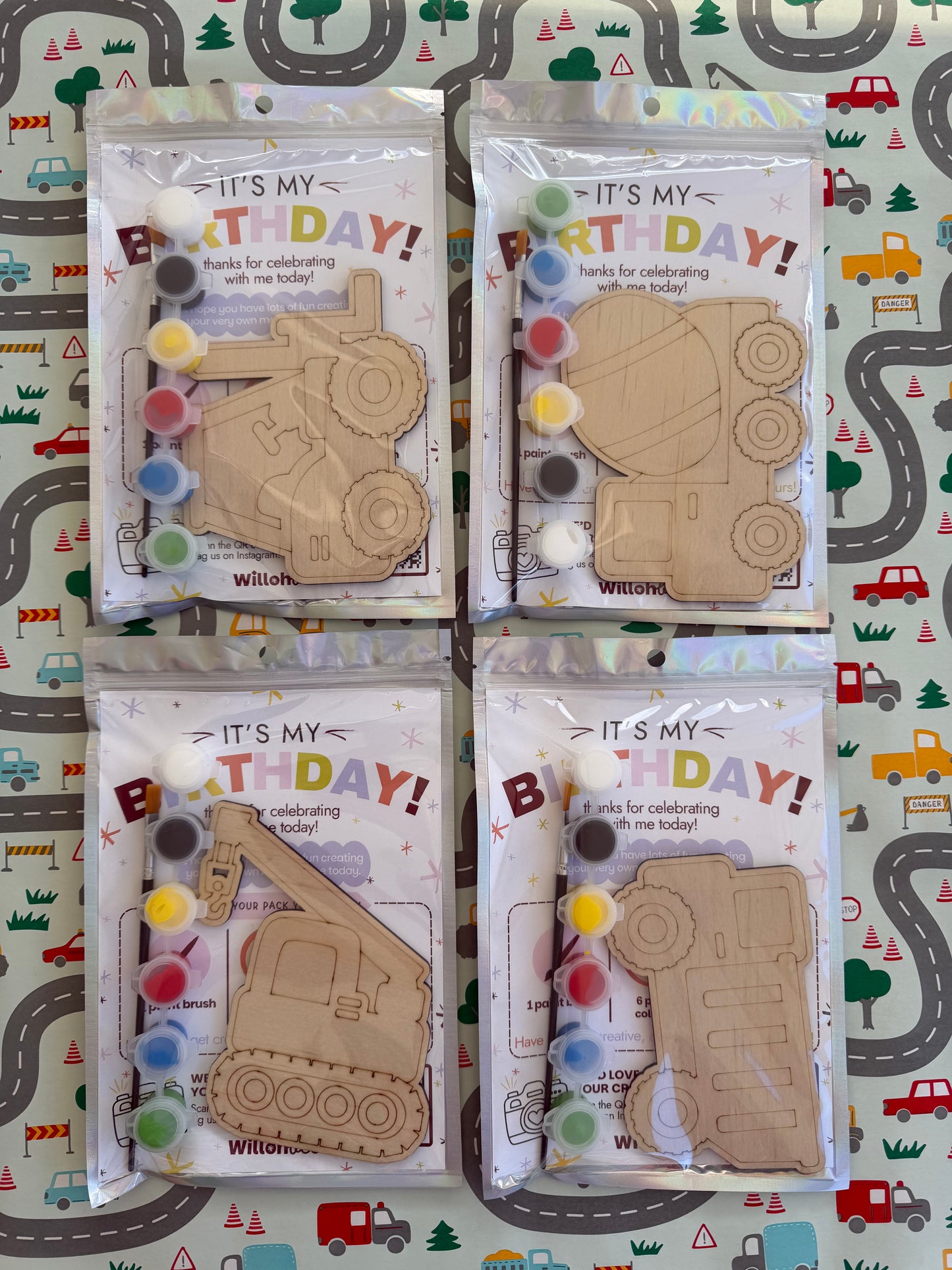 Construction Themed Birthday Party Favours