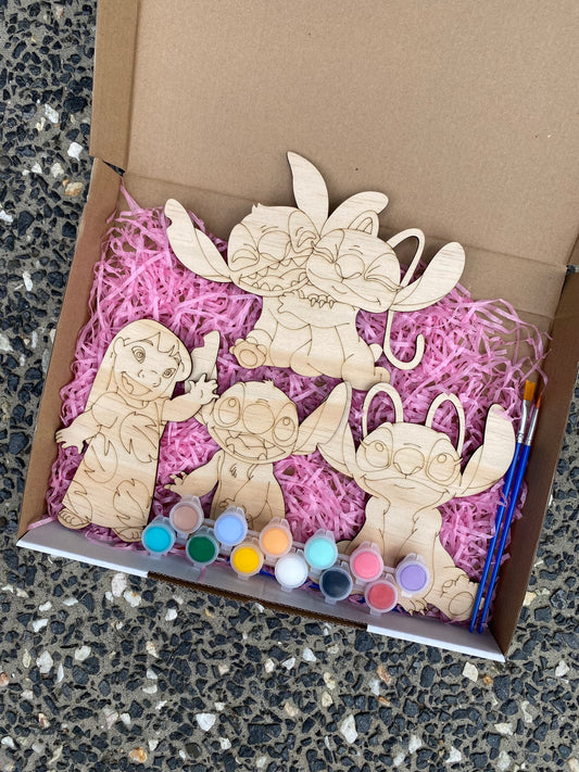 Lilo and Stich Inspired Wooden Painting Kit