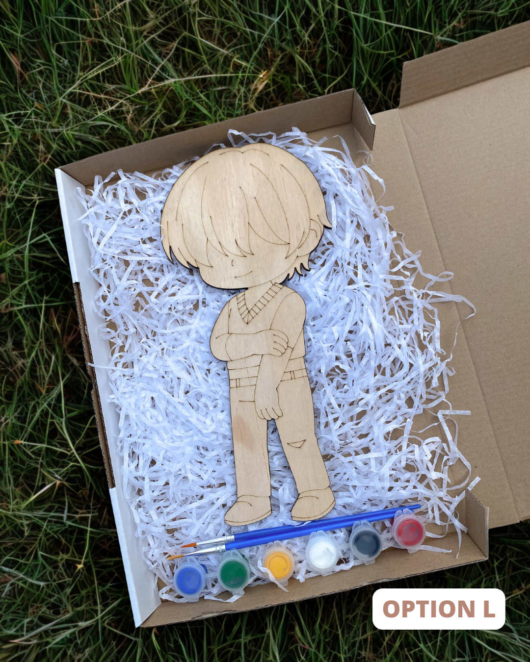 Hunter’s Inspired Kit: DIY Wooden Character Painting Kit (Choose Your Character)