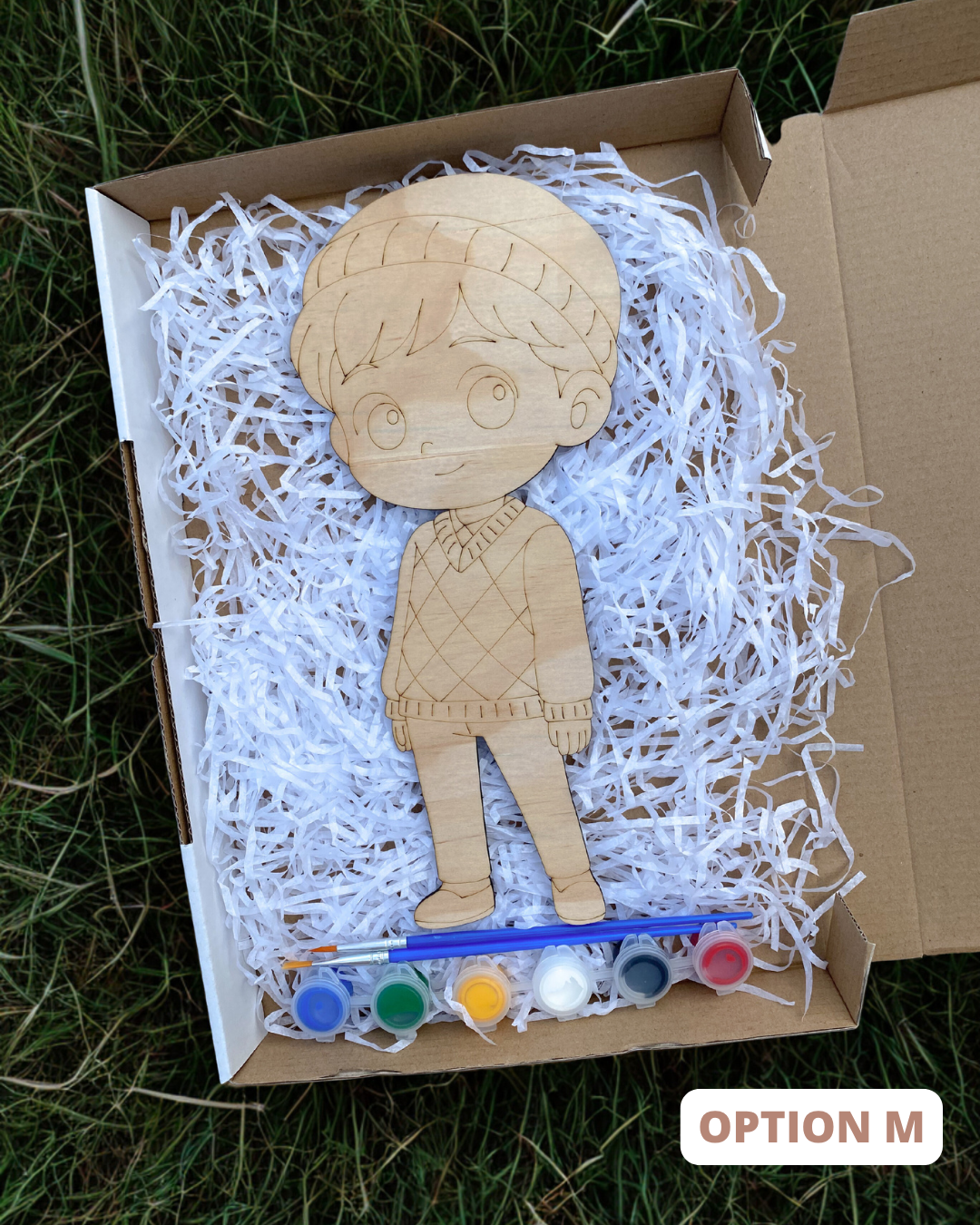 Hunter’s Inspired Kit: DIY Wooden Character Painting Kit (Choose Your Character)