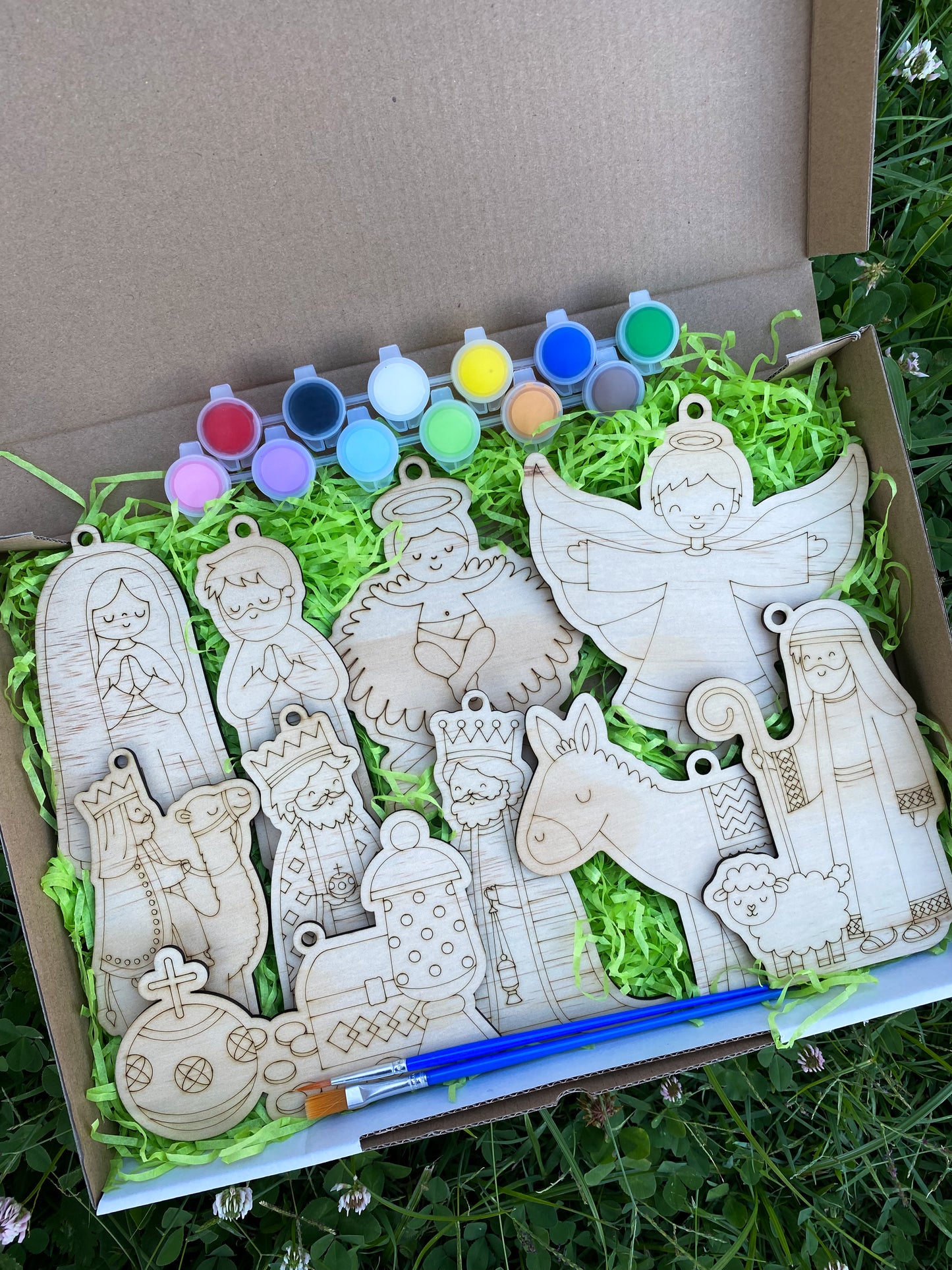 Nativity Painting Kit – DIY Wooden Set (10-Piece Collection)