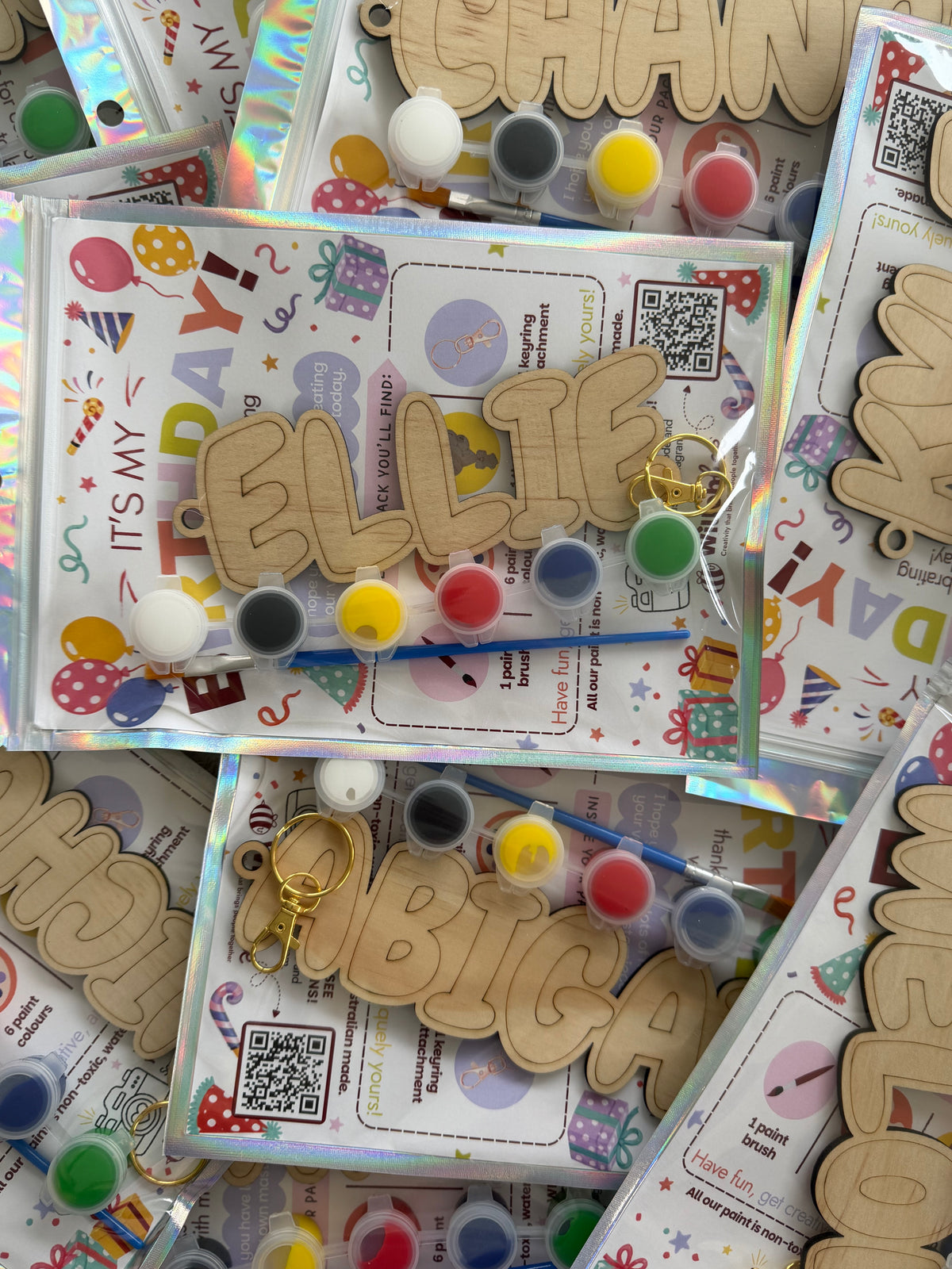 Customised Party Favour Keyrings