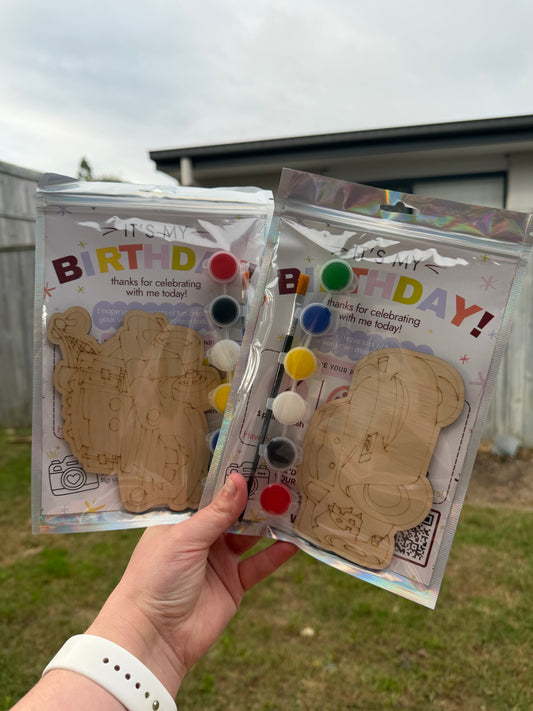 Lightning and Friends themed Party Favours
