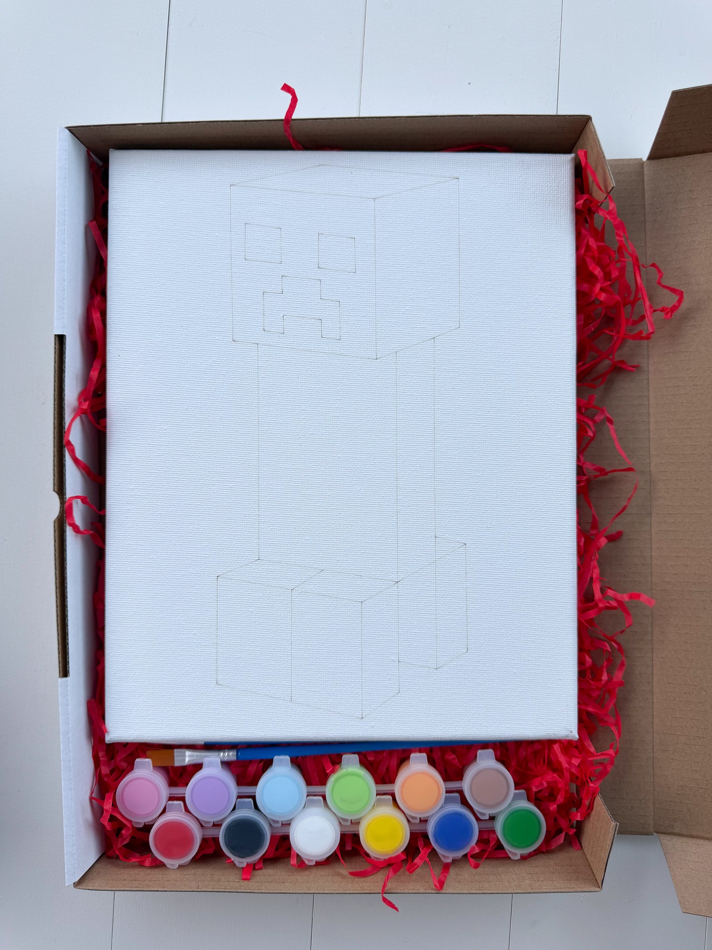 Creeper (Minecraft) Inspired Painting Kit