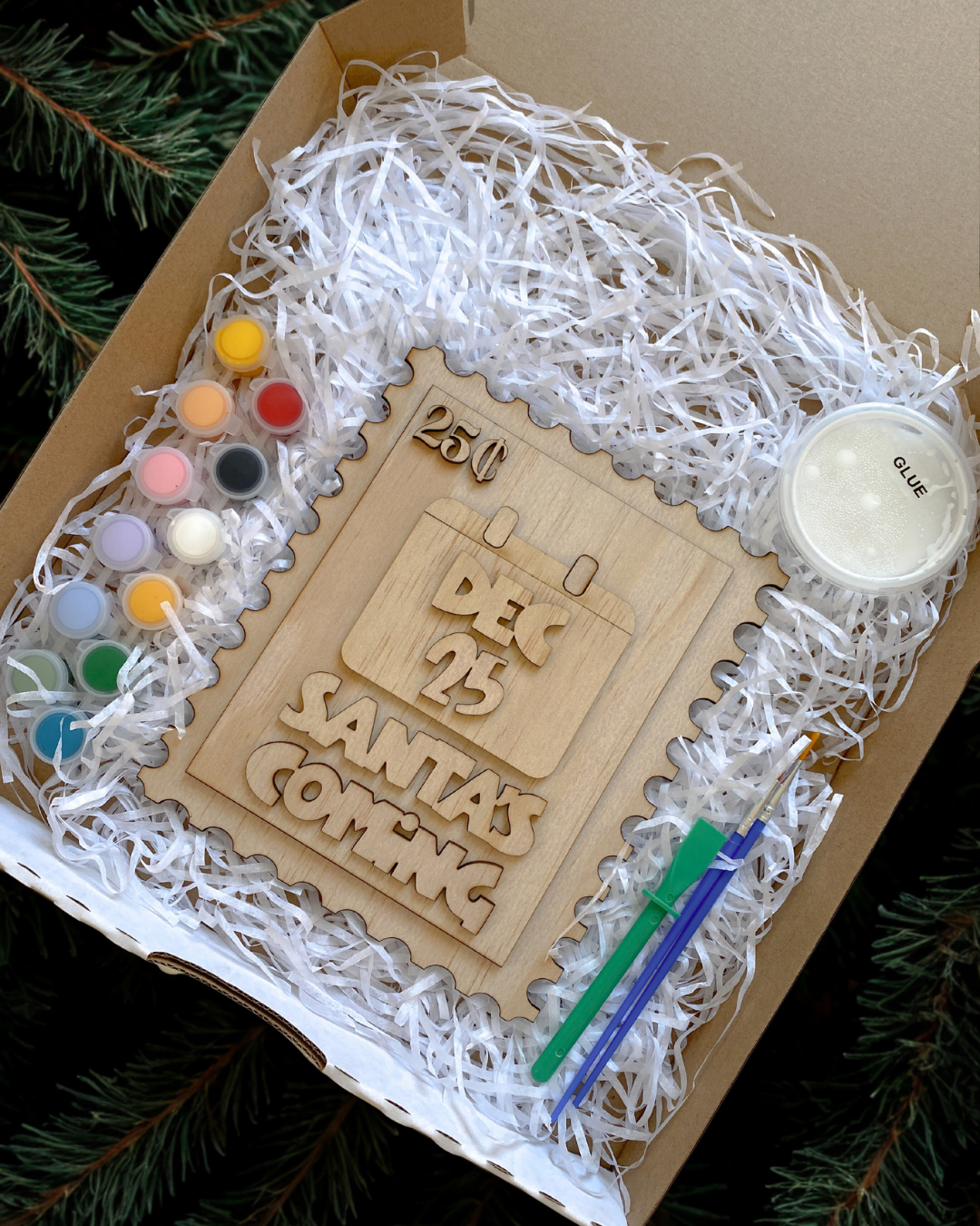 Wooden Christmas Stamp Craft Kits