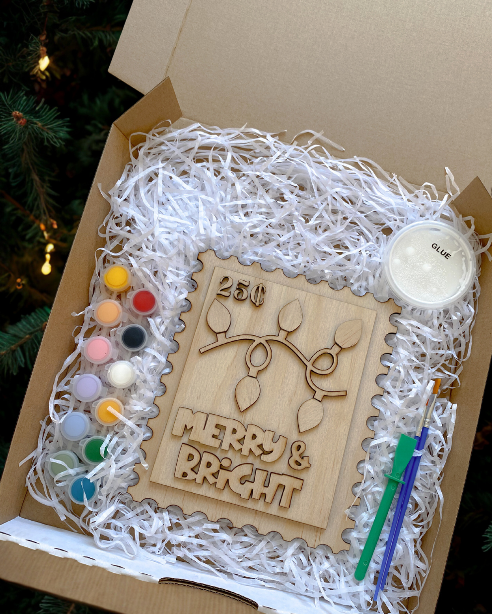 Wooden Christmas Stamp Craft Kits