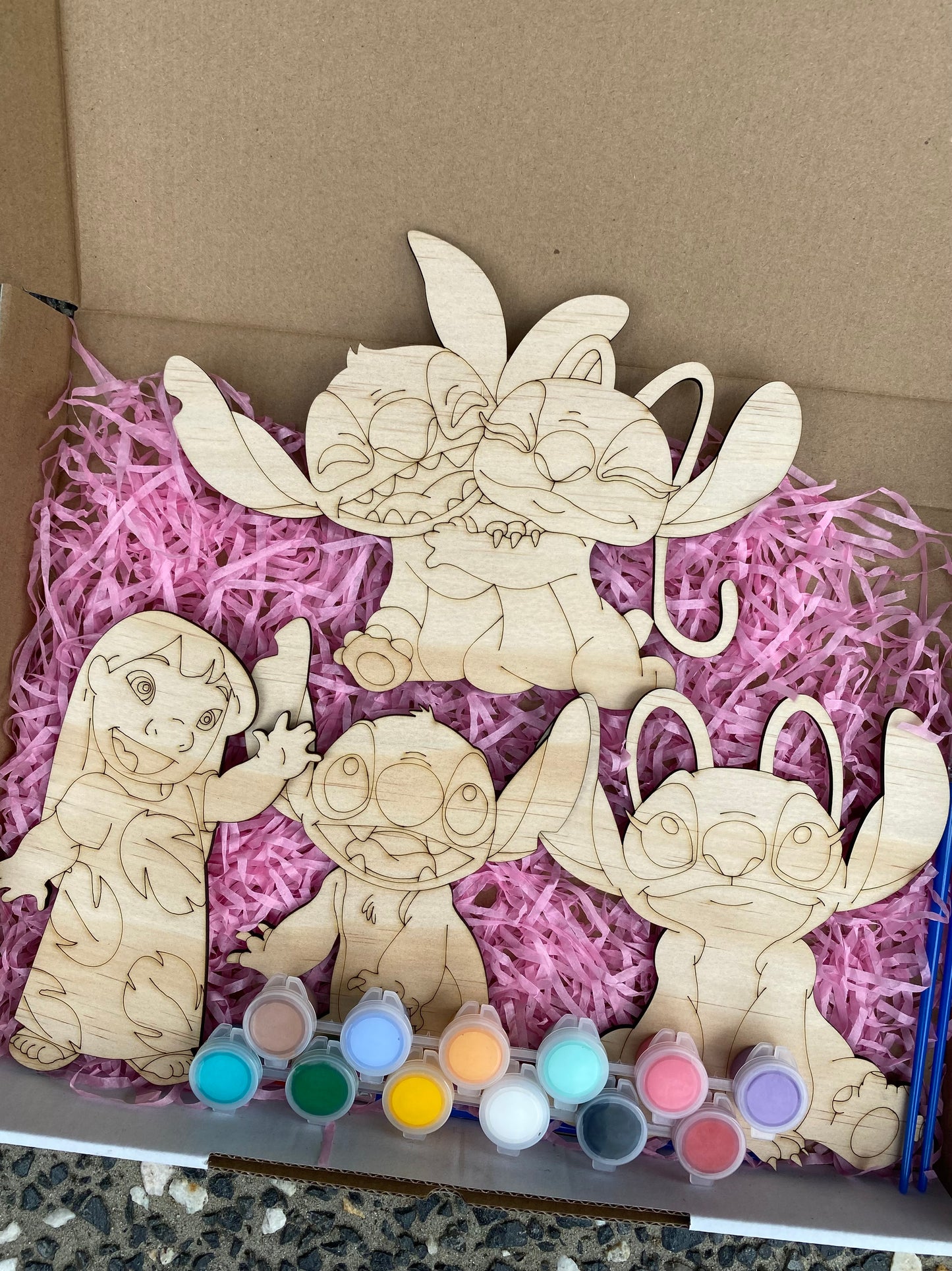 Lilo and Stich Inspired Wooden Painting Kit