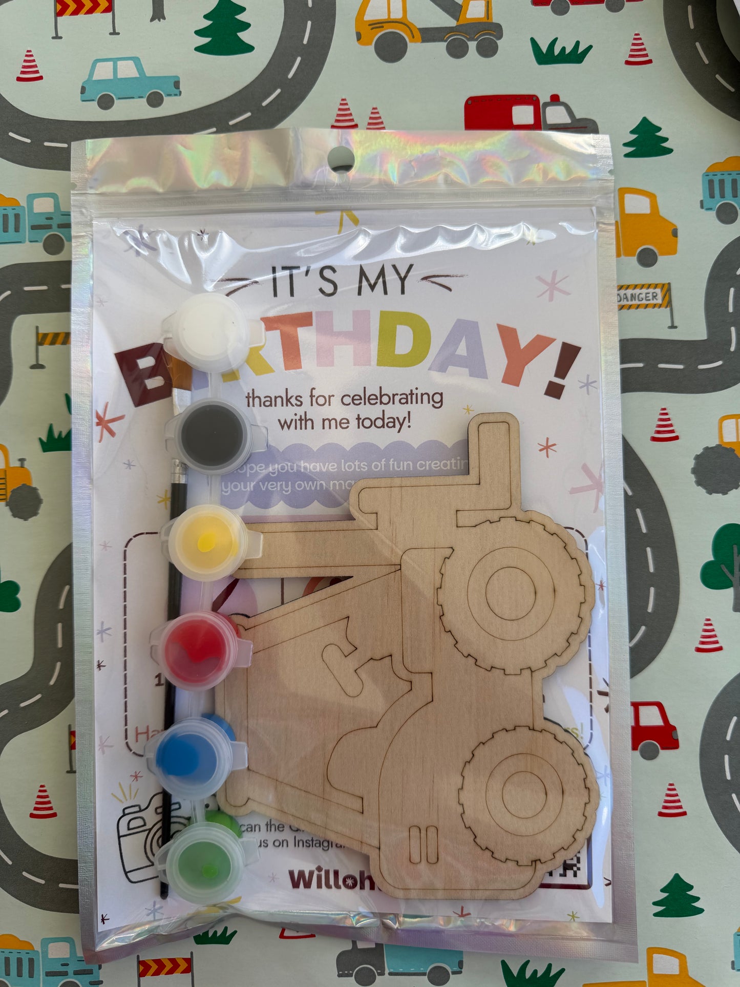 Construction Themed Birthday Party Favours