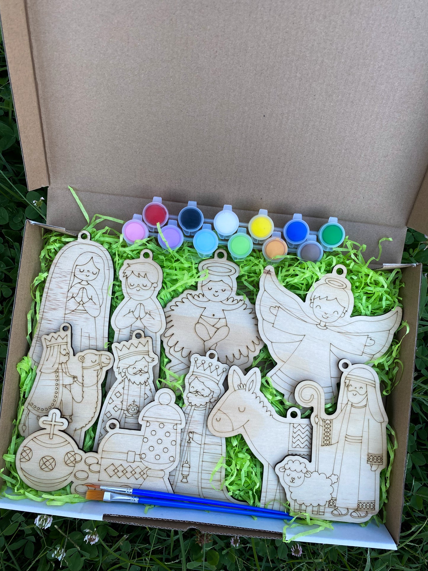 Nativity Painting Kit – DIY Wooden Set (10-Piece Collection)