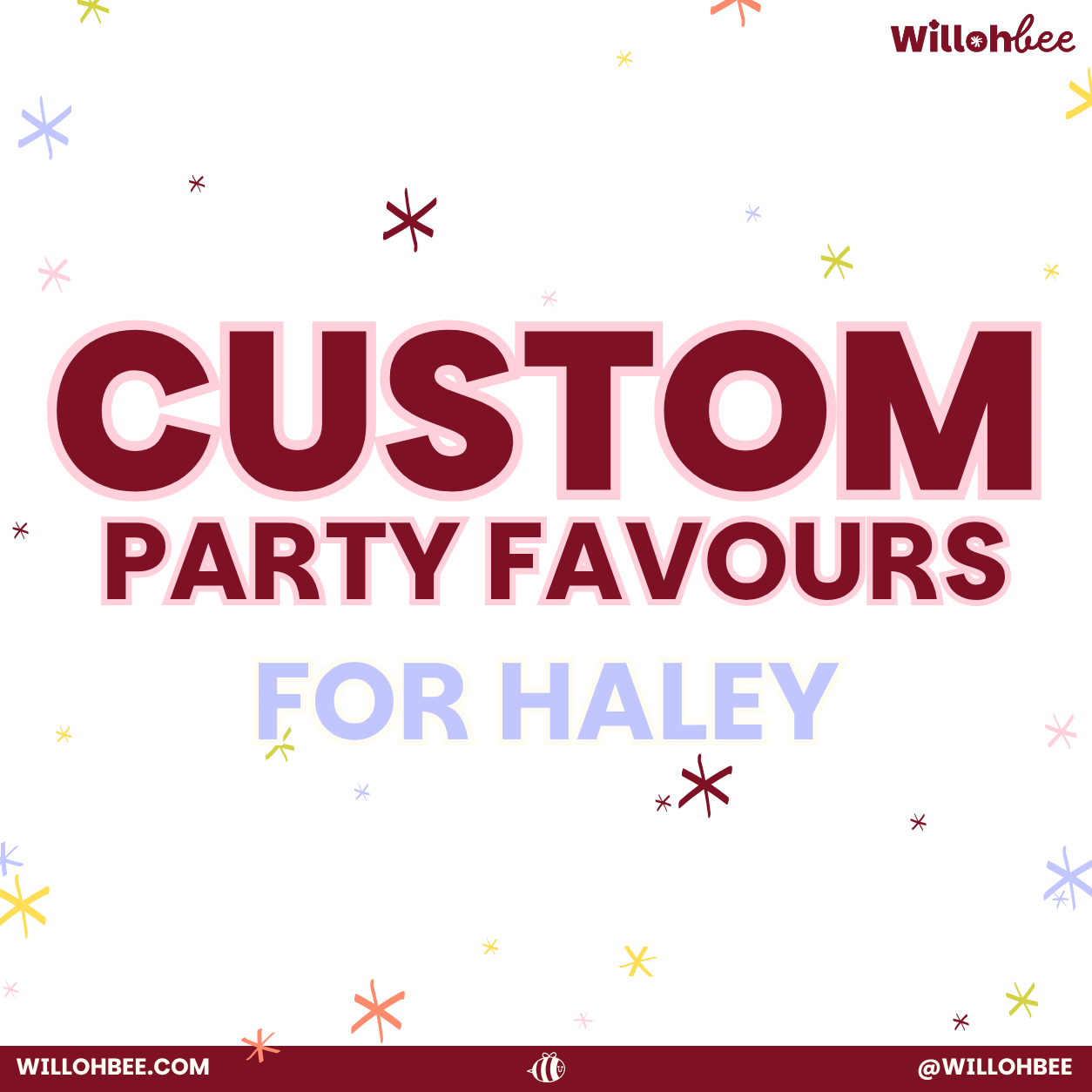 Custom: Haley - Spider Themed Party Favours
