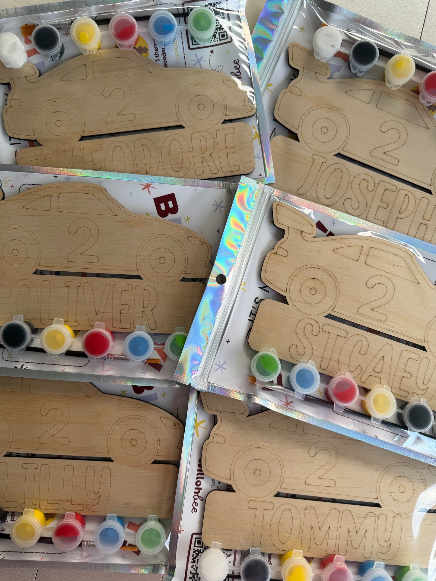 Custom Racing Car Birthday Party Favour