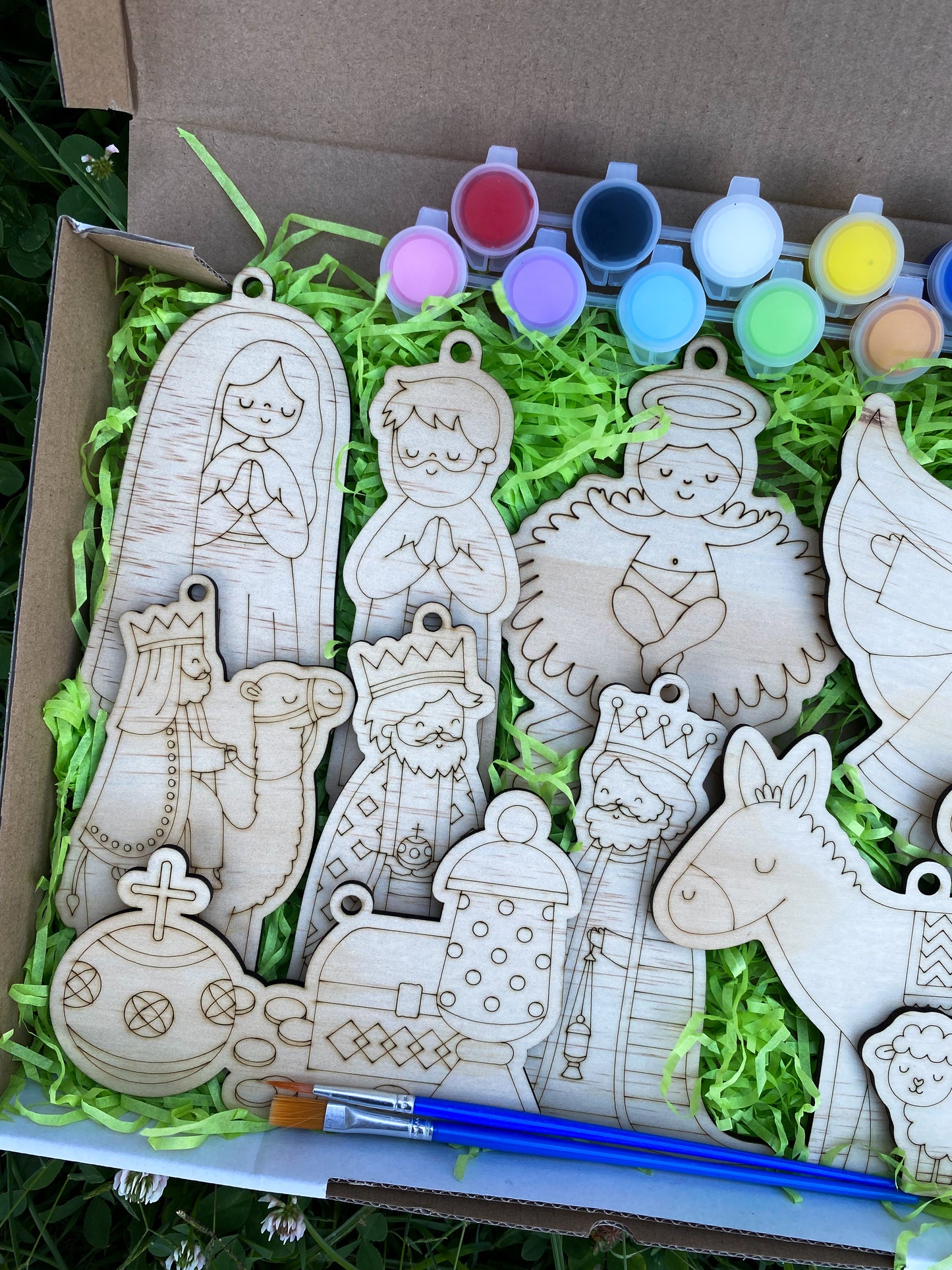 Nativity Painting Kit – DIY Wooden Set (10-Piece Collection)