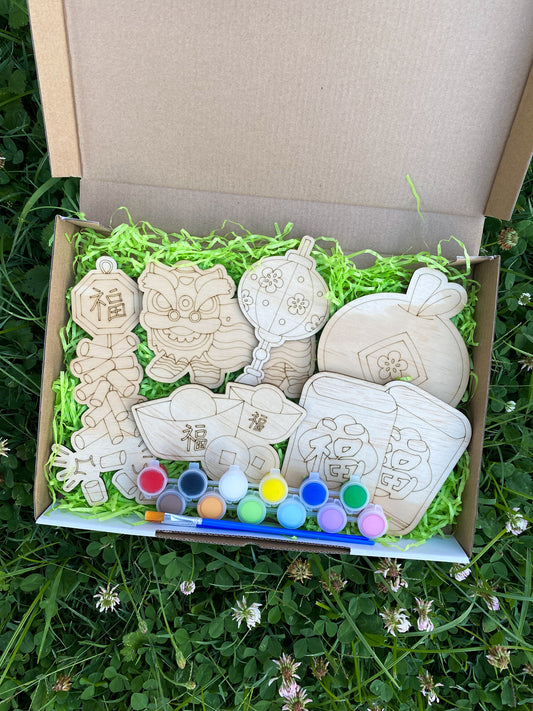 Chinese New Year Wooden Painting Kit