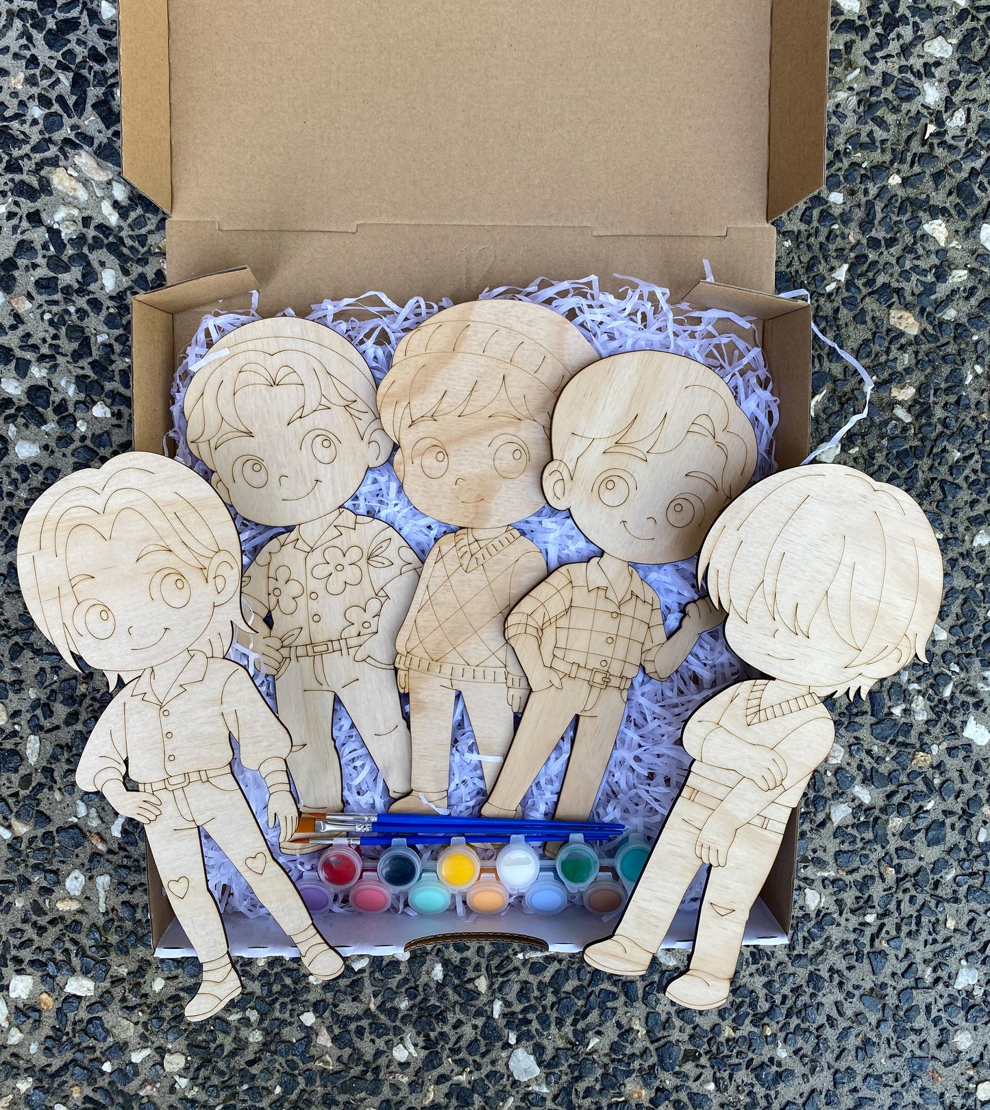 Hunter’s Inspired Kit: DIY Boyband Character Painting Set (Pack of 5)