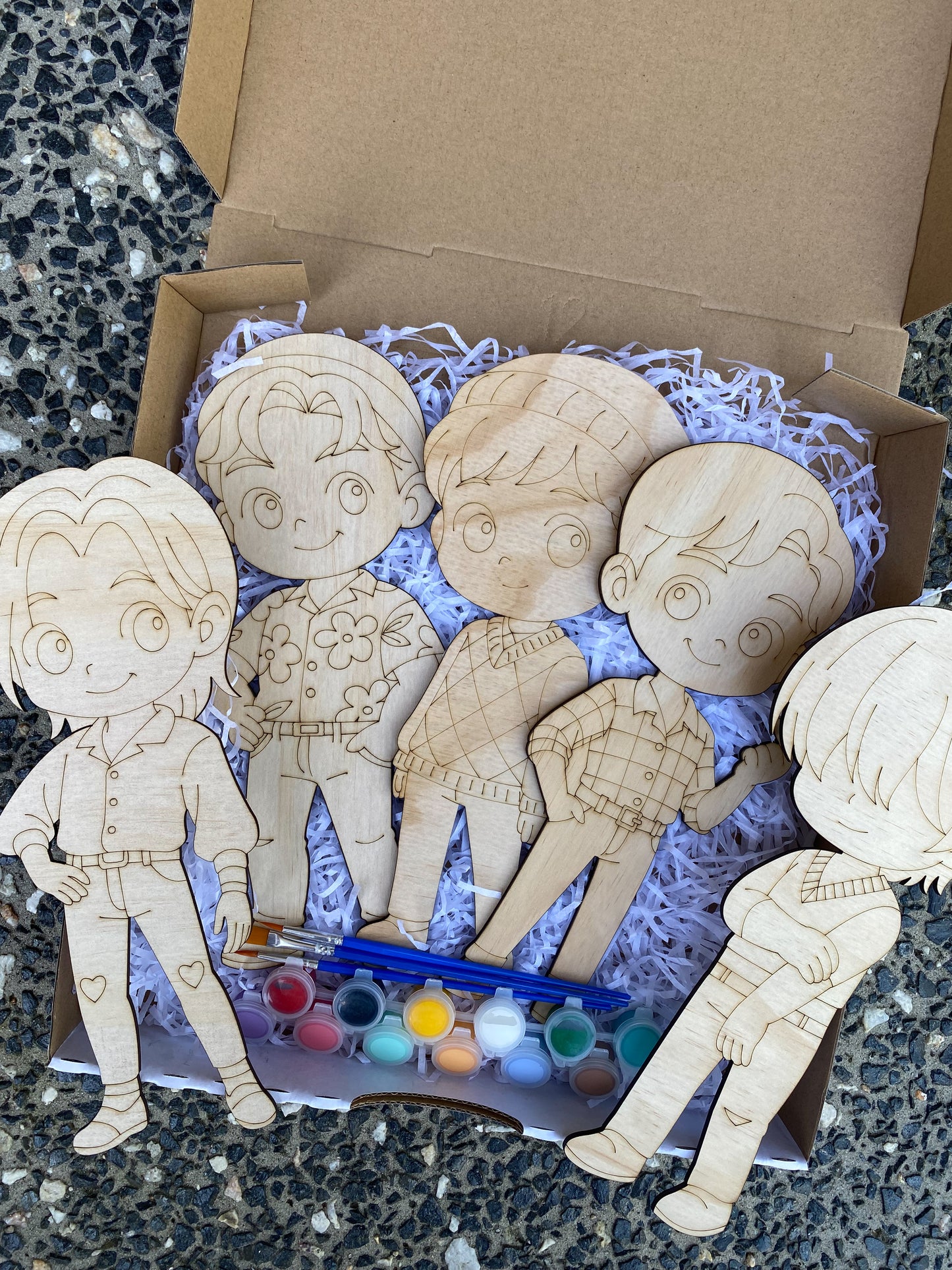 Hunter’s Inspired Kit: DIY Boyband Character Painting Set (Pack of 5)