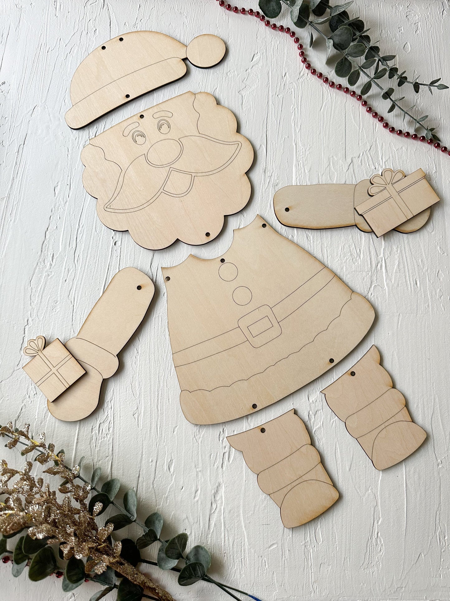 Wooden Santa Claus DIY Kit